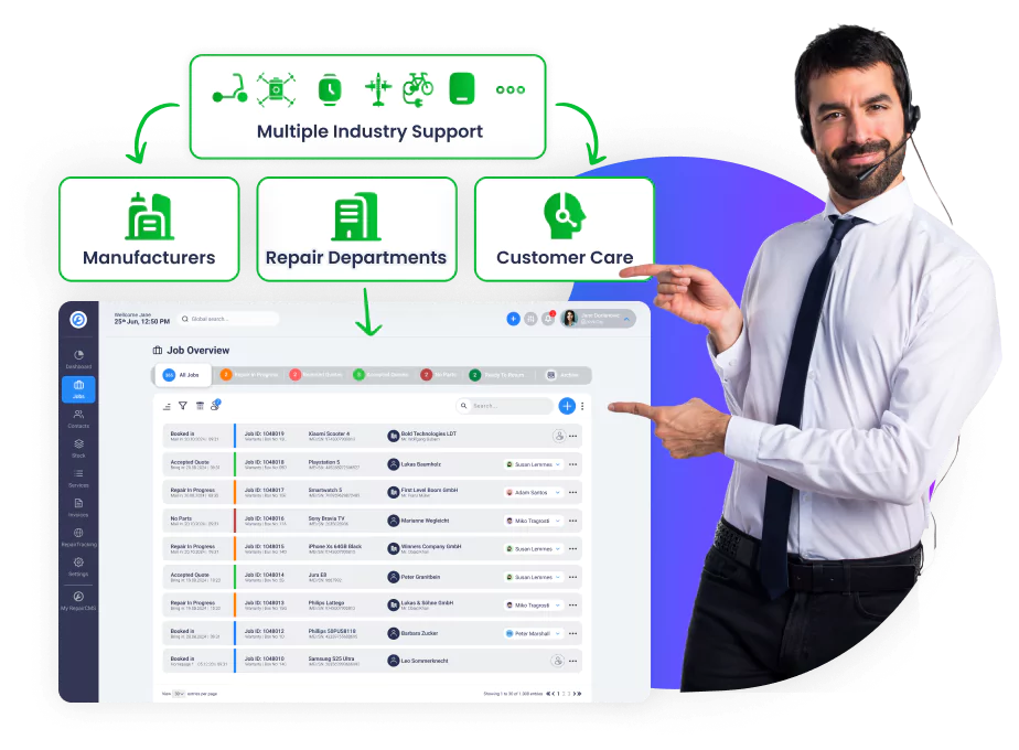 Repair ticketing software